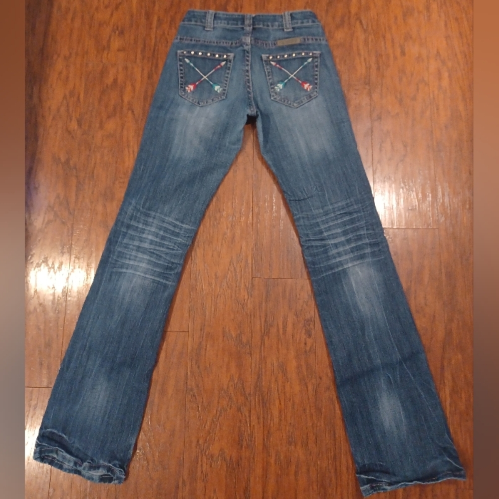 ❤️💚🩵Cowgirl Tuff Wild Pathmaker Bootcut Jeans 26x35
